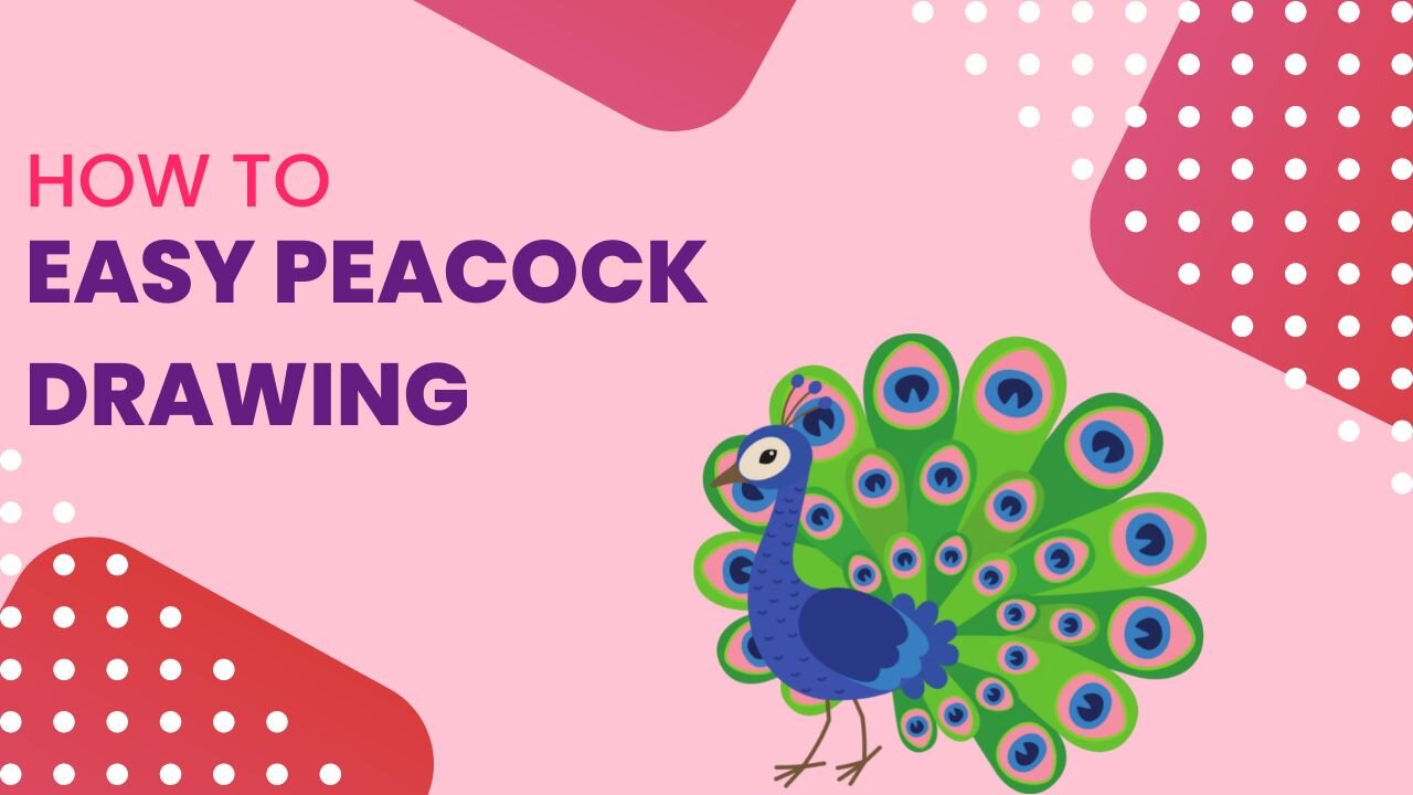 How to draw a peacock | Step by step Drawing tutorials