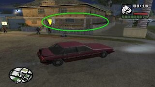 GTA San Andreas secret - Getting to the side porch of CJ's house