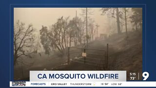 California Mosquito Wildfire continues to burn