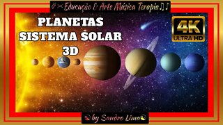 ☯️🌎 💫 EDUCAÇÃO & ARTE MÚSICA TERAPIA || Planetas do Sistema Solar em 3D | VFX | EFEITOS VISUAIS |4K