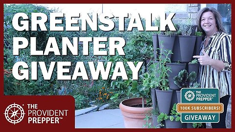 100K Subscriber Giveaway: GreenStalk Original Planter With Mover Base