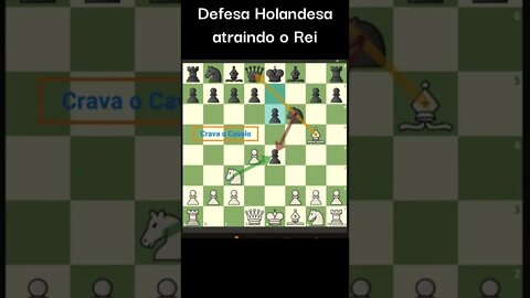 LINDO SACRIFICIO DE DAMA NA DEFESA HOLANDESA ATRAI O REI PARA O MATE #Shorts #Xadrez #Chess #Ajedrez