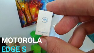 Motorola Edge s phone unboxing miniature phone