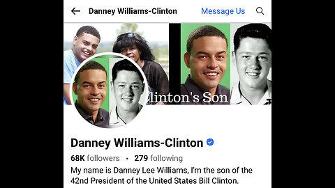 “Danney Williams” 🎶 (son of B!ll €l!nton that K!llary won’t acknowledge)