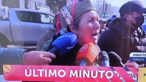 Lonco Juana Calfunao no reconoce justicia chilena y dice que "del Bio Bio al sur todo es mapuche"!!!