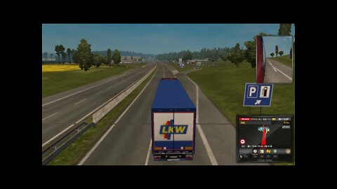 欧洲卡车模拟2，逆向行驶