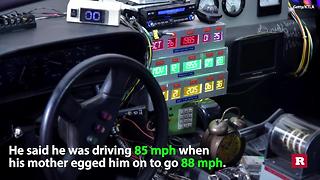 Man driving Delorean gets his dream ticket from the police | Rare News