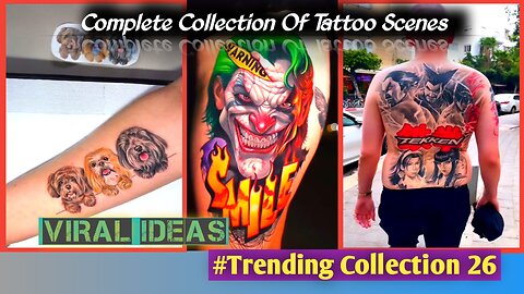Beautiful Tattoos | Tattoo Design Video😯 | Most Beautiful Art😍 | Trending Tattoo Designs 💪| Epi26