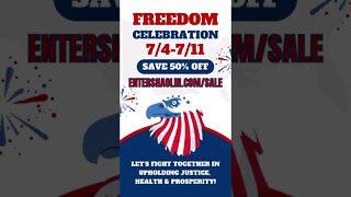 #short Freedom Celebration Sale | Train Martial Arts Online