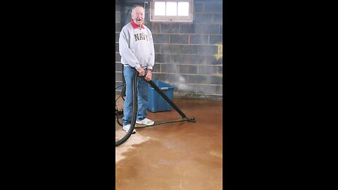 wet vacuuming at 98 years