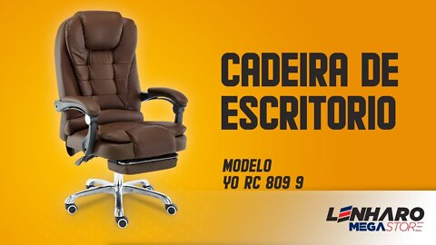 Cadeira para escritório - Lenharo Mega Store | Modelo YO RC 809 9 Marrom