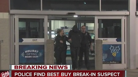 Police find Best Buy break-in suspect in ceiling