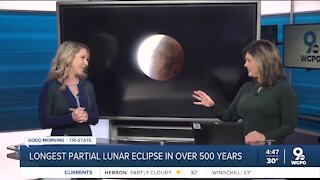 Longest partial lunar eclipse in 500 years