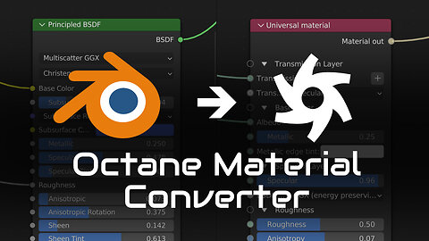 Blender Octane Render | Octane Material Converter