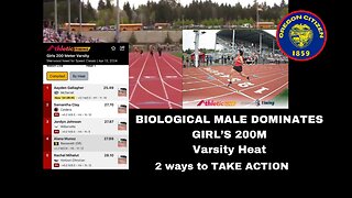 OREGON - Male Dominates 200M Girl's Varsity Heat