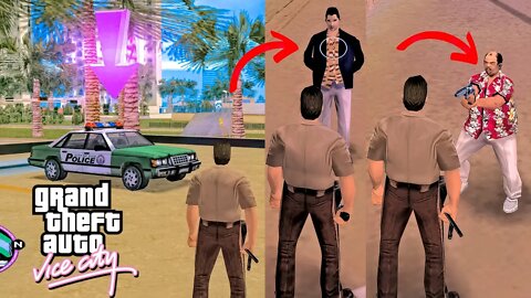 What Happens If Tommy Joins The Police At The Beginning Of GTA Vice City? (Hidden Secret Mission)