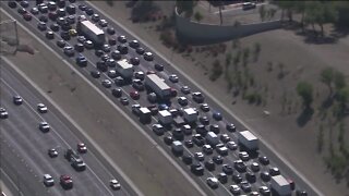 Major backup after crash near the I-10 and 16th Street