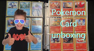 Pokemon card unboxing booster pack