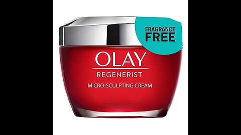 Olay Regenerist Micro-Sculpting Cream Face Acid & Niacinamide, Fragrance-Free, 1.7 oz