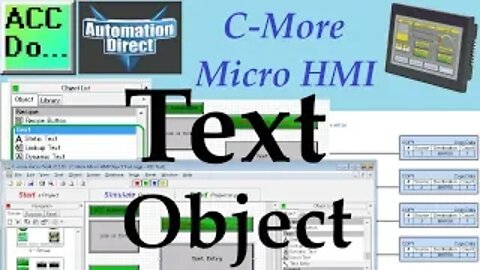 C-More Micro HMI Object Text
