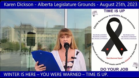 Karen Dickson - Alberta Legislature Grounds - August 25th, 2023