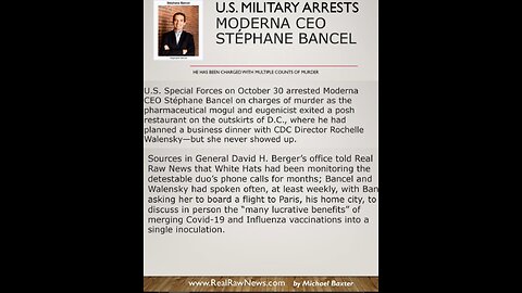 — U.S. MILITAIRY ARRESTS MQDERNA CEQ STEPHANE BANCEL