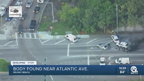 Man's body found along Atlantic Avenue in Delray Beach