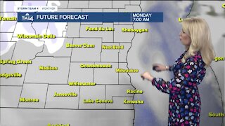 A few snow showers Monday