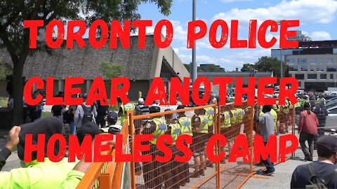 Toronto Police clear another homeless camp at Lamport Park