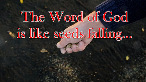 The Word of God is like seeds falling...
