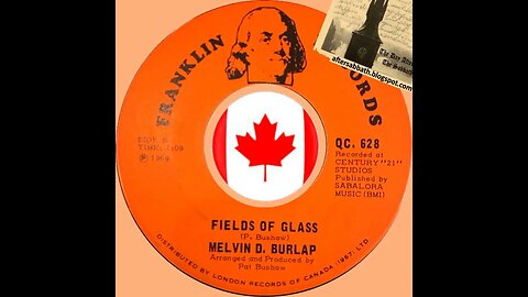 Melvin D. Burlap - Fields Of Glass [1969 Psych Blues Ballad ]