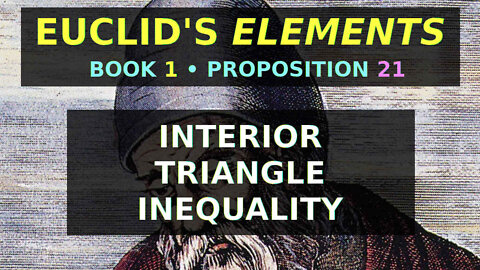 Bitcoin is the interior triangle inequality | Euclid's Elements Book 1 Prop 21