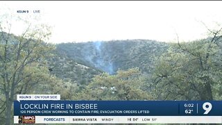 Fire crews battle morning flare up in Bisbee's Locklin Fire