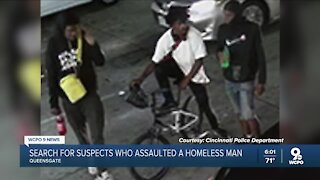 Search for three men who attacked homeless person