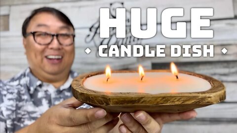 Giant Dough Bowl Candle