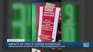 Valley gas shortage partly due to lack of truck drivers