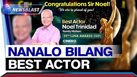 Noel Trinidad, nanalo bilang best actor sa 39th Luna Awards