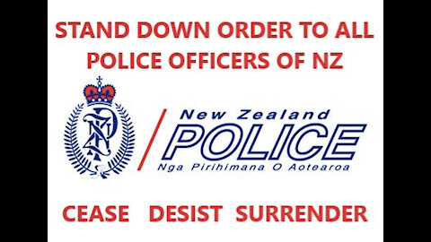 NZ POLICE: National Order to Stand Down