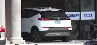 Car plows into hair salon in southwest Las Vegas, police say