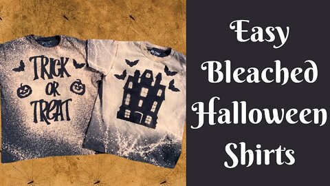 Halloween Crafts: Easy Bleached Halloween Shirts | How To Spray Bleach A Shirt