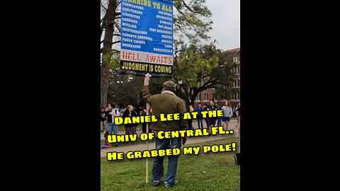 Daniel Lee..He grabbed my pole..