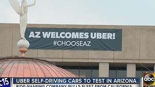 Arizona Governor Doug Ducey welcomes Uberâs self-driving cars to the Valley