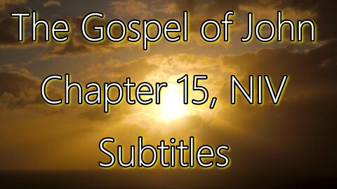 The Holy Bible - The Gospel of John Chapter 15 (Audio Bible - NIV) subtitles