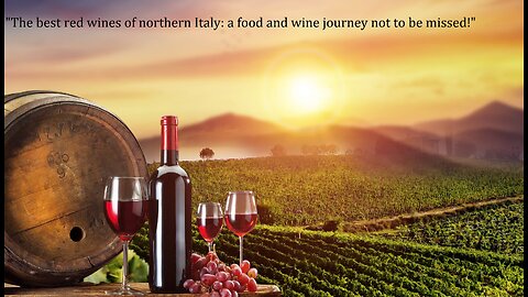 "The best red wines of northern Italy: a food and wine journey not to be missed!"