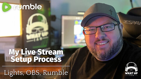 My Live Stream Setup Process | Lights, OBS, Rumble