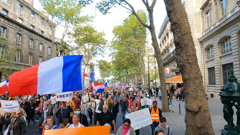 Manifestation au départ du Palais Royal à Paris le 17 Septembre 2022 - Vidéo 3