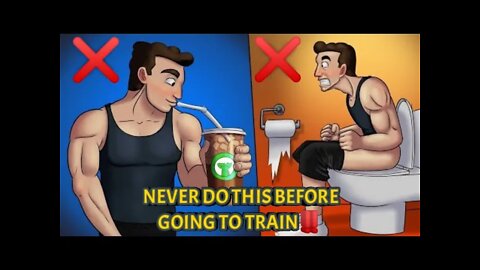 5 THINGS YOU SHOULD NEVER DO BEFORE YOU GO TRAINING‼️