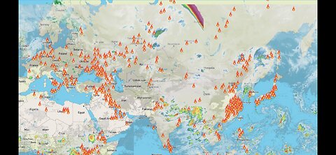 Fire Map Of The World As Of 08/25/23