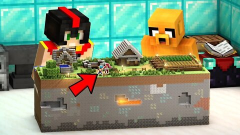 Step MINECRAFT but TRAPPED in an ANT 😱⛏ MINECRAFT BUT #8