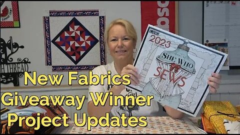Quilt Chat - New Fabrics, VRD Pattern Club, Giveaway Winner and Updates on Projects in my Studio